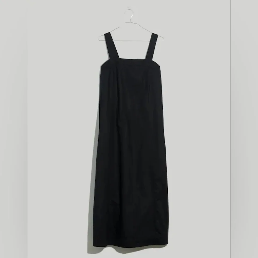 Madewell Linen-Cotton Princess-Seamed Midi Dress - Picture 3 of 7